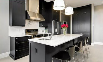 廚房里的黑色時(shí)尚 品位現(xiàn)代設(shè)計(jì)的專業(yè)之道